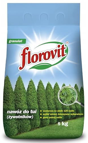 Concime tuia e cipresso 5kg - fertilizzante siepi NPK granulare per 125 piante