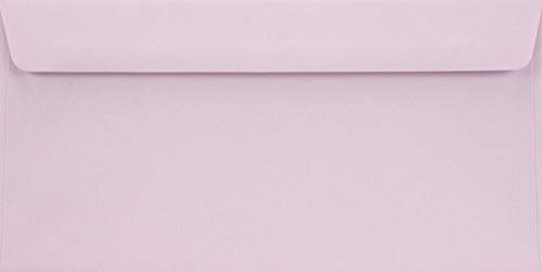 Netuno 25 Briefumschläge Lila DIN Lang 110x 220 mm 90g Burano Lilla Papier Umschläge DL ohne Fenster für Grußkarten Einladungs-Karten Hochzeitskarten Geburtstagskarten Briefkuverts DL farbig