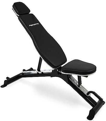 MSPORTS Hantelbank Premium Multifunktion mit verstellbarer Schrägbank - Fitnessbank bis zu 200kg Sport Hantelbank