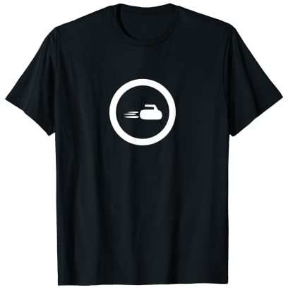 Homme Pierre à curling - Pierre à curling similaire au tir au bâton de glace. T-Shirt