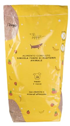 Crocchette Cani Monoproteiche Maiale e Curcuma | 15Kg Croccantini Cani Adulti taglia Medio Grande| Mangime Secco per Cane Naturale Prodotto in Italia | Hygge Dog
