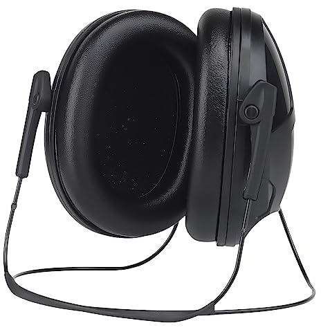 AOUTACC Orejeras tácticas de tiro, auriculares con cancelación de ruido montados en la parte trasera, orejeras de protección auditiva para juegos tácticos, sitio de construcción, caza, color negro,