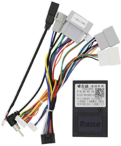16pin Car Radio Stereo Power Retrofit Wiring Harness Cable for Honda CRV Civic 2012 2013 2014 2015 with Radio Antenna Adapter