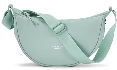 LARKSON Borsa a Tracolla Donna Menta - Solveig Small - Borsetta Mezzaluna - Borse a Spalla Piccola Elegante e Casual - Regolabile Marsupio alla Moda - Impermeabile