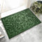 VivaNest Green Leaves Outdoor Indoor Entrance Door mat, Absorbent Durable Heavy Duty Welcome Front Door Mat,Thick Natural Rubber Back,Easy Clean Entryway Mat 17x30 Inch, Low Profile