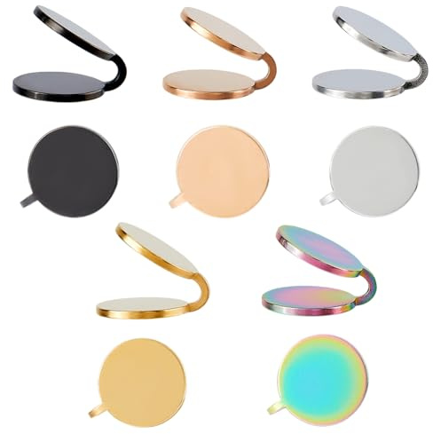 Hobbspring 5 Pairs 5 Colors Pressure Earrings for Keloids 12mm Stainless Steel Clip On Earrings Spiral Non-Pierced Earring Adjustable Compression Earring for Women Men Ladies