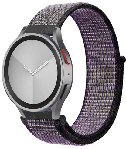 VELORE Nylon Loop Band für Samsung Galaxy Watch 6/5/pro/4/Classic/active 2 43-47-44mm 20mm/22mm Sportarmband für Huawei Gt 4/2/e/3 Armband(49 Dune Color,22mm)