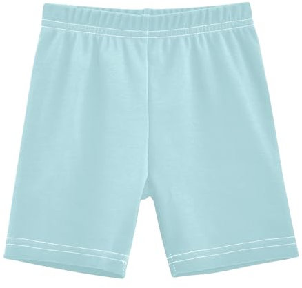 CHIFIGNO Fahrrad-Shorts für Mädchen, Puderblau, Shorts unter Kleid, Tanz, kurze Kinderkleidung, powder blue, 5 Jahre