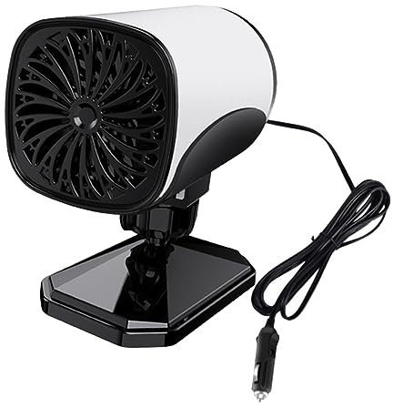 Amosfun Ventilatore Riscaldante per Auto Stufetta Elettrica Portatile Riscaldamento Rapido e Silenzioso Adatto Tutti Veicoli Facile da Installare e Trasportare