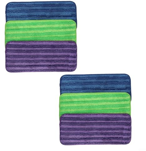 Återanvändbara moppdynor för Swiffer för WetJet Mop, ersättande mikrofibermopp-påfyllningar för våtmopp kompatibel med ädelträ, kakel, stengolv rengöring (6-pack)