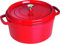 Staub 40509-840 Pico Cocotte Runde Kirsche 26 cm, groß, doppelhändig, gegossener emaillierter Topf, induktionsgeeignet, japanisches autorisiertes Produkt