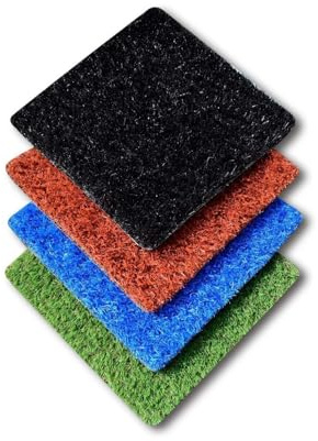 JARDIN202 - Césped Artificial de Color ColorPlus 25mm - Rollos | Resistente a la Intemperie | 2 x 20 metros : 40 m2 (Negro)