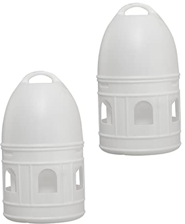 WeiLaiKeQi 2X Pigeon Water Dispenser Automatic Feeder, 10L Water Pot Container, Large Capacity Waterer, Bird Feeding Drinker for Chicken Parrot Duck Parakeet