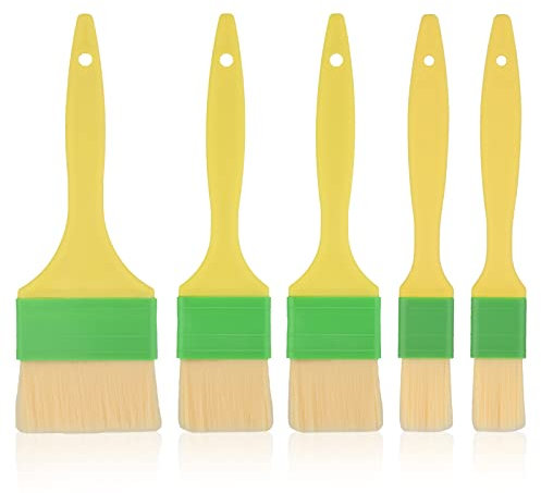 5 Pezzi Pennelli per Pasticceria, Multifunzionale per Alimenti, Olio, Burro, Salsa, Liquido per Uova, Spazzola per Barbecue, Cucina e Accessori