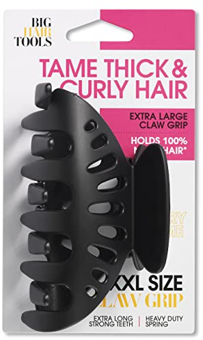 Big Hair Tools, XXL Size Claw Grip, Black, 1 Pack