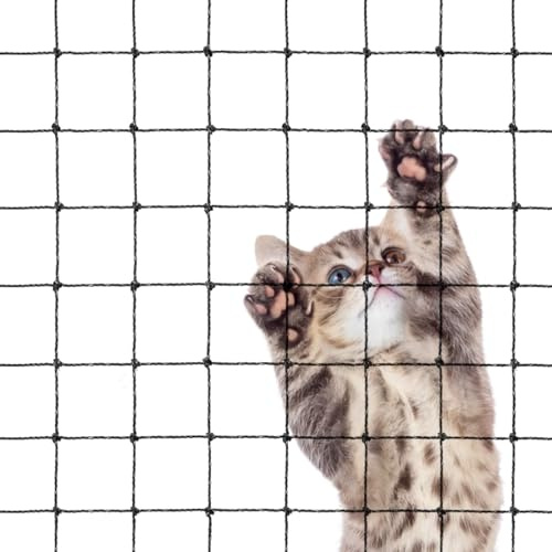 Morimoe Cat Balcony Net, Steel Wire Reinforced, Anti-Fall Fence, Safety Net, Extra Strong (10 X 13 Ft)