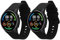 kwmobile 2X Sportarmband kompatibel mit Xiaomi Mi Watch Color Sport / S1 Active Armband - Fitnesstracker Band Set aus TPU Silikon
