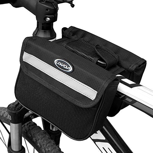 HUIOP Borsone per Bici da Bici,Borsa da Montagna,Telaio Anteriore per Bicicletta,Doppio Sacchetto per valigie,Borsa per Tubo Top