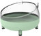 rockible Haustier Hamster Badezimmer, Sandbad Container Toilette, Hamster-Sandbad Behälter, Hamstertoilette und Sandkasten, Transparente Hamster Badebox für Igel, Chinchilla, Ratte, Rennmaus, hellgrün