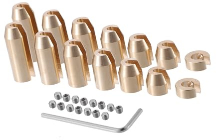 A ABSOPRO Brass Wheel Spoke Balance Weights Refill / 14pcs/Set/Gold Tone Item Replacement