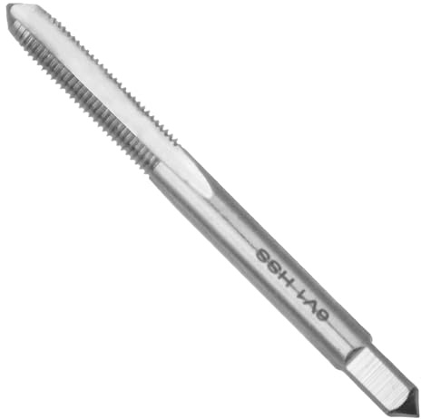 Aceteel 6V1 HSS - Máquina de roscar de válvula de neumático 6V1 Macho de rosca de válvula de neumático Schrader para mano derecha, herramienta de reparación de vástago de válvula de neumático