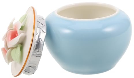 Mobestech Urne pour Animaux de Compagnie Petit Modèle Céramique Boîte de Souvenirs Sécurisée pour Cendres de Chat et Chien Rangement pour Mémoriaux et Objets Commémoratifs