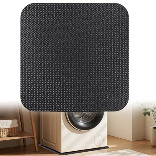 Tappetino antivibrazione, lavabile in lavatrice, 60 x 60 cm, antiscivolo su entrambi i lati, per frigo, per asciugatrice