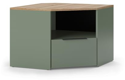 Vicco Meuble TV Wido, Vert, 68x50cm | convient comme support TV avec étagères ouvertes