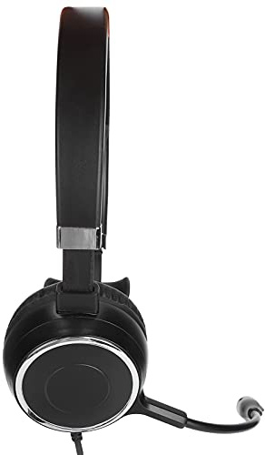Qudinip USB Single-Ear Telefonheadset med Mikrofon för Tydliga Samtal i Bullriga Miljöer Justerbart och Bekvämt Business Headset