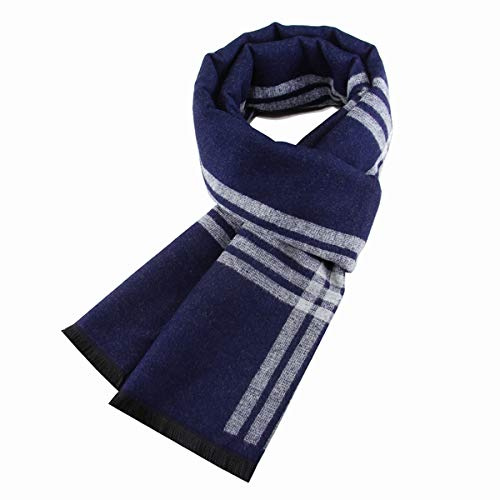 Ueither Hombres Cálido y Acogedor Bufanda del tartán Moda y Elegante Bufanda a Cuadros Clásico en Otoño Invierno Check Scarf (180cm x 30cm, Colore 16)