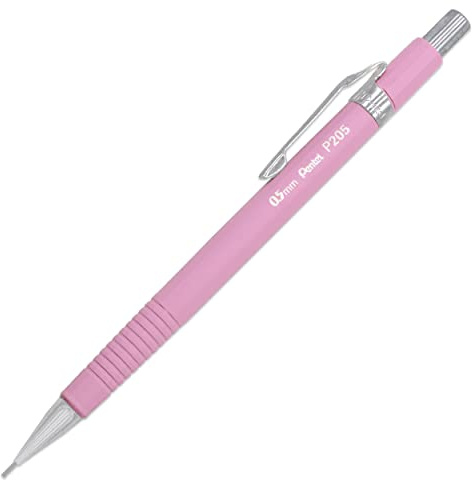 Pentel P205-97P Mechanical Automatic Pencil - Pastel Floral Range - Magnolia (Pastel Pink) - Single