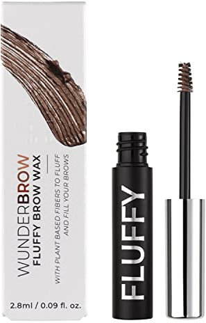 Wunderbrow Fluffy Brow Wax, 16 hour hold, Smudgeproof and Water resistant, Shade: Brunette