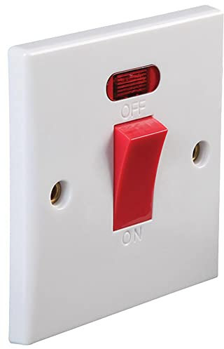 Interruttore 45A DP con curva NEON, singolo HT, switch e socket gamme Qtà X 1