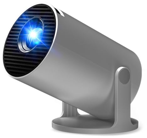 Videoprojecteur 2026 Rétroprojecteur Portable Mini Projecteur, AKIYO O2 Projecteur Video Supporte 4K 1080P Auto Keystone 180° Rotation, Compatibile avec HDMI/TV Stick/USB/PS5