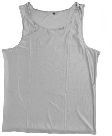Pyhodi Chaleco de Bloqueo EMF, Ropa Antiradiación, Camiseta sin Mangas de Protección para Hombres de Fibra Plateada, Blindaje de SeñAl WiFi, Protección contra la Radiación sin Mangas