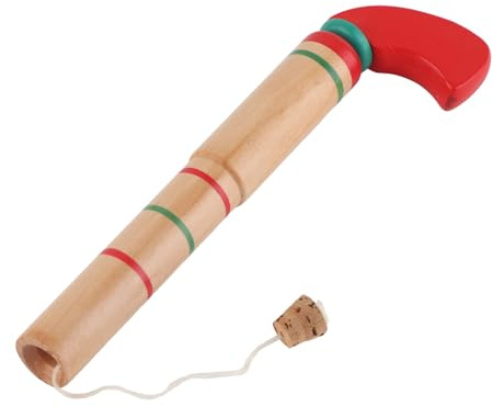 Pistola pop de madera con bobina de corcho, juguete de corcho de madera, juguete con bomba de acción, Rod, 1pcs