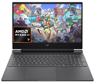 HP Victus 15-fb3000sl, Notebook, AMD Ryzen AI 7 350, 16GB RAM, 1TB SSD, Display 15.6 FHD IPS 144Hz, NVIDIA RTX 5060 8GB, Cam IR TNR 1080p, 3 Mesi di PC Game Pass Inclusi, Windows 11, Grigio