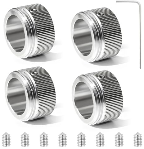 4 adaptadores para termostato de radiador, M30 × 1,5, válvula de radiador termostática, diámetro interior 22 mm, accesorios para radiador de acero inoxidable 304 con llave hexagonal para RA/Rav/Ravl