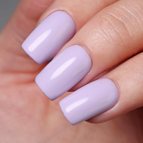 Imtiti Purple Gel Nail Polish, Lavender Purple Gel Polish, UV LED Curing Required, Long Lasting Up to 28 Days, High Gloss Finish, Professional Nail Art Supplies for Spring Summer(10ml)