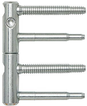 Türband ANUBA 3-DIM 2-tlg. Bolzen 60 mm, Bandh. 92 mm, ø 15 mm, verzinkt silber