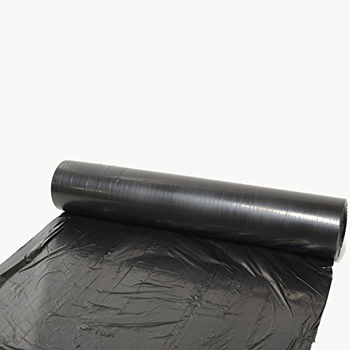 PAMPOLS Bobina de Film Acolchado Negro para Invernaderos y Huertos | Malla de Plástico Anti Malas Hierbas Micro Perforado Traspirable | 1 Rollo de 0,9 Metros de Ancho x 3500 m de Largo (Aprox 46 kg)