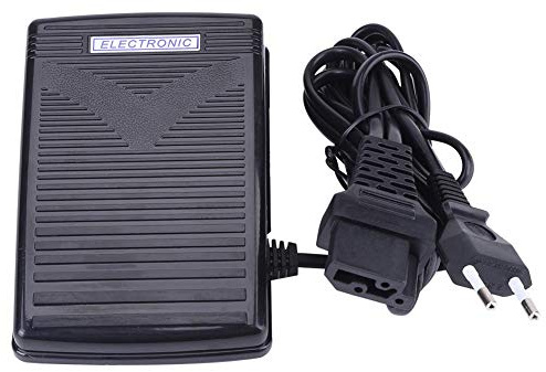 Nikou Pedal de Control de pie, piezas de máquina de coser, herramientas, Pedal de pie con cable, Control de pie de costura, enchufe europeo de 200-240V para el hogar con cable de alimentación