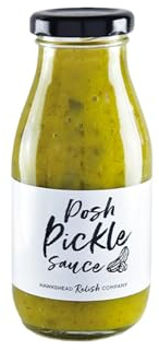 Hawkshead Relish Company Posh Pickle Sauce - Handmade with Gherkins Dill and Onions | Punchy Sweet & Sour Flavour | Preservative & Gluten-Free | Suitable for Vegetarians & Vegans - 270g