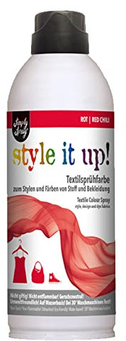 SimplySpray Style it up! - Design Textilfarbe - Textilfarbe zum Sprühen Stofffarbe (Rot/Red Chili)