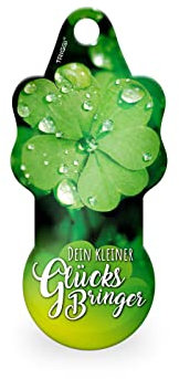 TRIGGI® Einkaufswagenlöser – Einkaufswagenchip zum Abziehen und Schlüsselanhänger mit Glücksbringer Motiv (GLÜCKSKLEE)