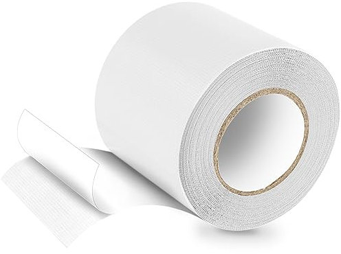 PVC Planenband, Reparaturklebeband für Gewebeplanen, Planenflicken, 5M*8CM, für LKW abdeckplane, Markise, Zelt, Weiß