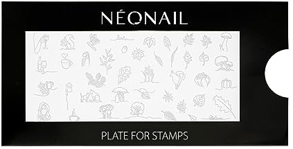 NEONAIL Stamping Plate 24 - Stamping Platte - Schablonen Platte - Nail Art - Nageldesign - Nagel Stempel Schablone - French Nails Schablone - Nagelkunst Stempel