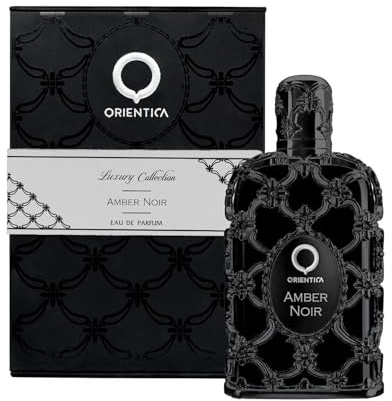 Orientica Amber Noir Eau de Parfum 80ml – Luxuriöses Arabisches Unisex Parfum | Langanhaltender Holziger Moschusduft mit Zedernholz & Sandelholz | Reichhaltiger Orientalischer Duft
