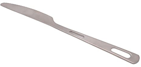 Fdit Ustensiles en Titane de pour la Randonnée et le Pique-nique, Couverts de Camping pour les Amateurs de Plein Air (Couteau)