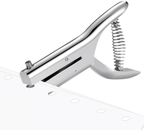 Vunanvu Perforatrice a Foro Singolo da 6mm Perforatrice di Carta a Foro Pinza a Fori Singolo Mini Perforatrice per Carta Bucatrice Perforatrice Palmare per Carta Plastica Scrapbooking e Artigianato